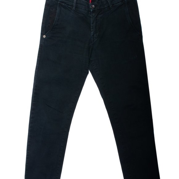 Re-Hash Washed Black Canaletto Chinos - Picture 2 of 5